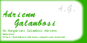 adrienn galambosi business card